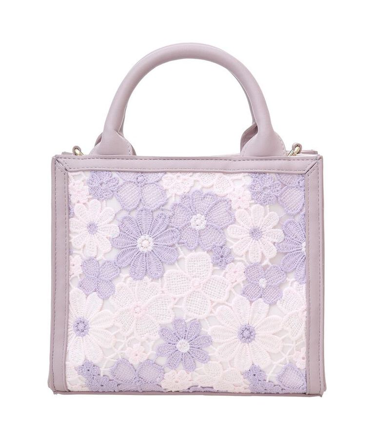 Maison de FLEUR「フラワーレース2Wayスクエアトートバッグ」|トートバッグ|