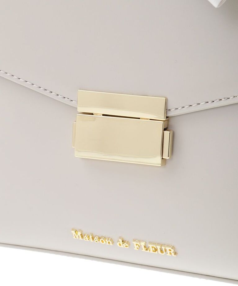 Maison de FLEUR「トップハンドルスカーフバッグ　ストレート」|ショルダー・メッセンジャー|