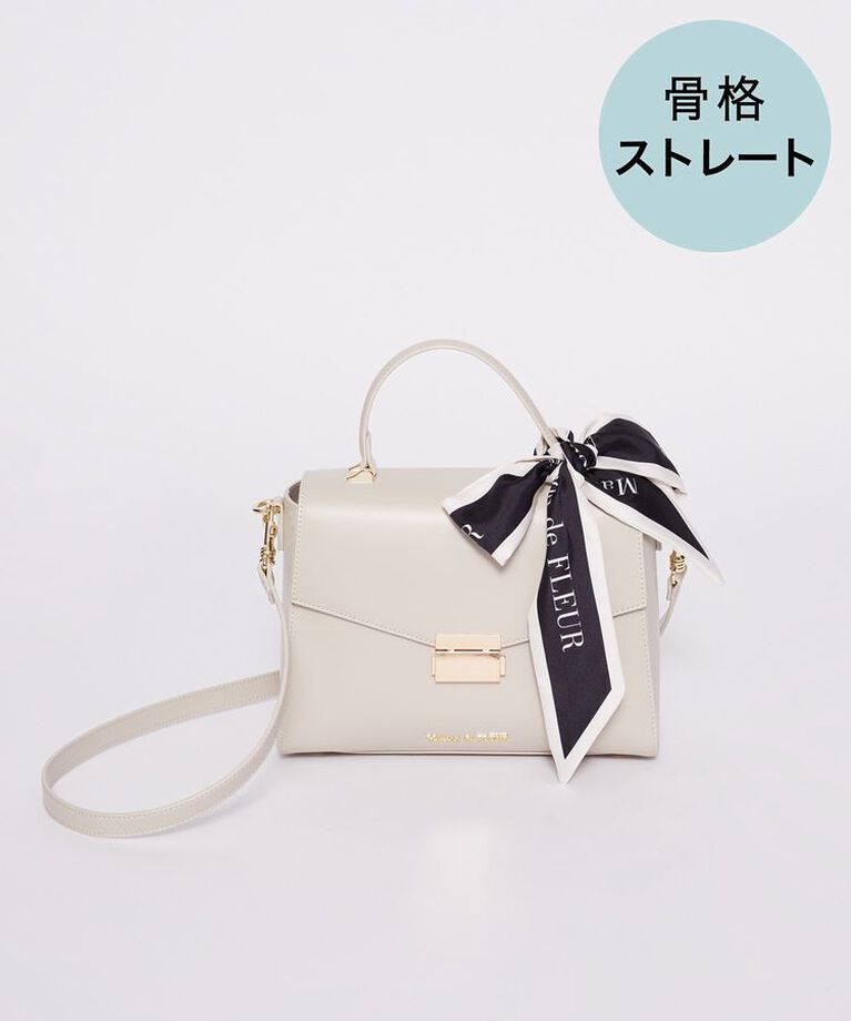 Maison de FLEUR「トップハンドルスカーフバッグ　ストレート」|ショルダー・メッセンジャー|