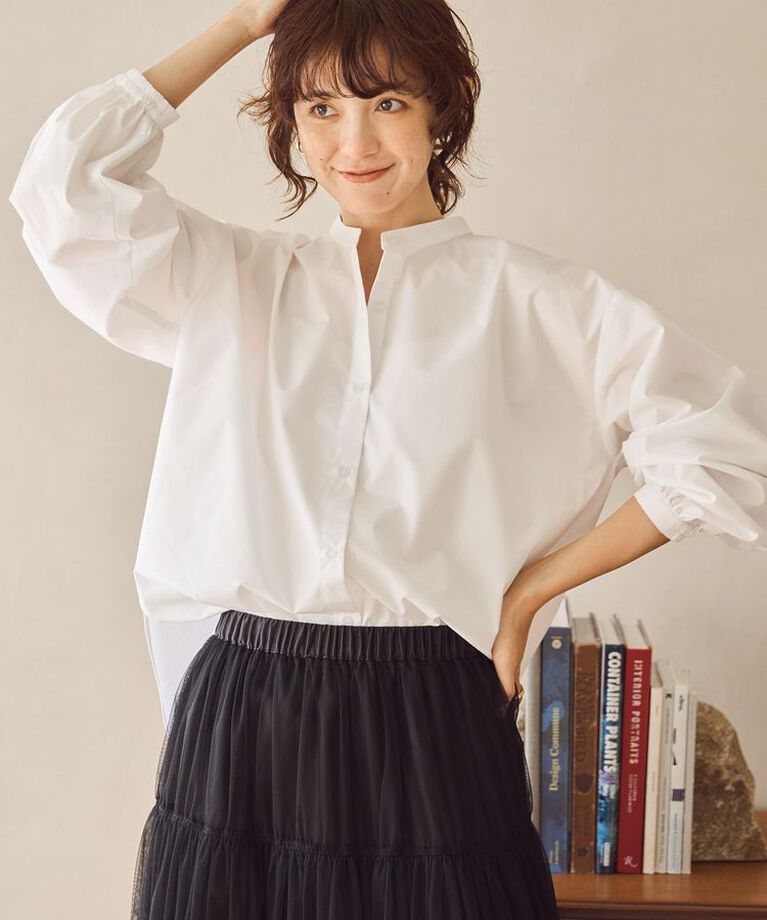AMERICAN HOLIC「SET イージーケアロングシャツ+ポンチベスト/チュニック」|シャツ・ブラウス|