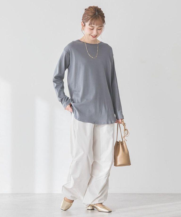 AMERICAN HOLIC「クルーネックロングカットプルオーバー/チュニック」|Tシャツ・カットソー|