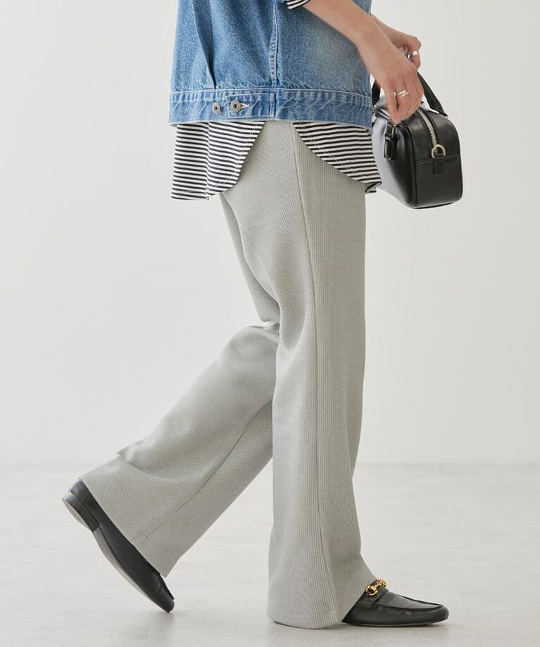 AMERICAN HOLIC「針抜きリブパンツ」|その他|Light Gray Mixture