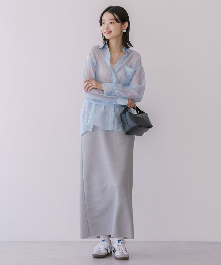 AMERICAN HOLIC「シアーシャツ　|　25SS/春夏/レディース/カジュアル/ゆったりシルエット/軽量/トレンド」|シャツ・ブラウス|