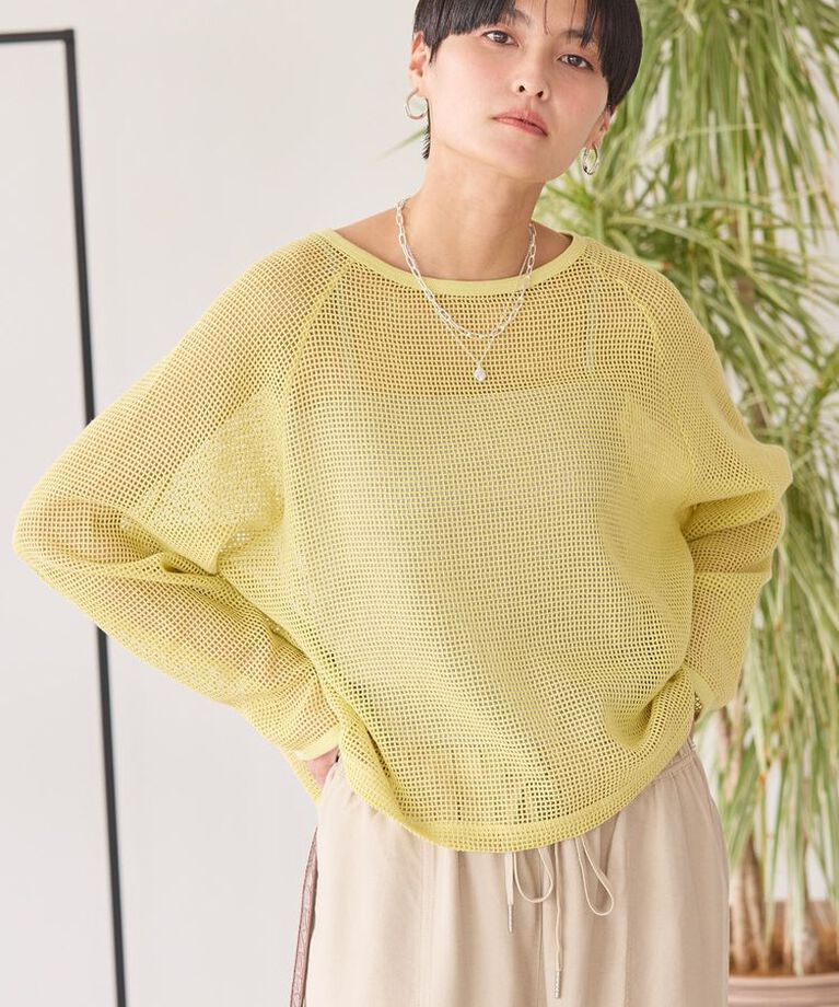 AMERICAN HOLIC「メッシュ長袖Tシャツ」|Tシャツ・カットソー|Pistachio