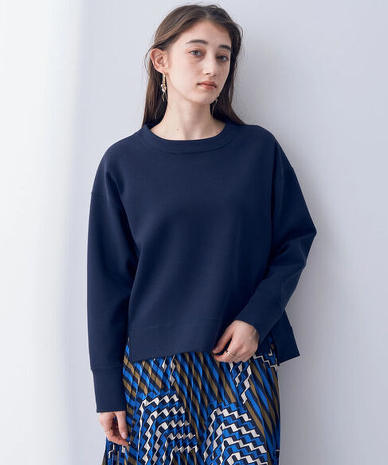 YECCA VECCA「クルーネックプルオーバー」|Tシャツ・カットソー|ネイビー