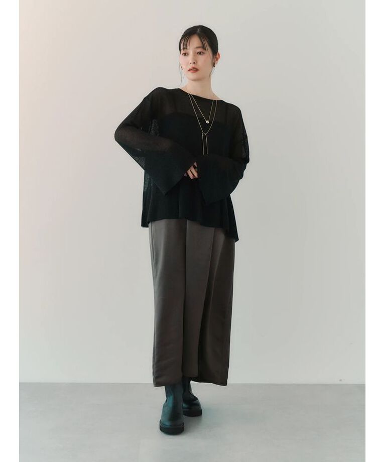 YECCA VECCA「【CLASSY.掲載】2wayサテンキャミワンピース」|ワンピース|