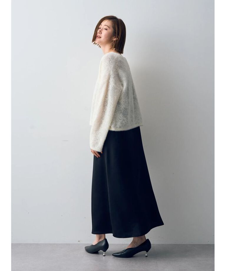 YECCA VECCA「【CLASSY.掲載】2wayサテンキャミワンピース」|ワンピース|