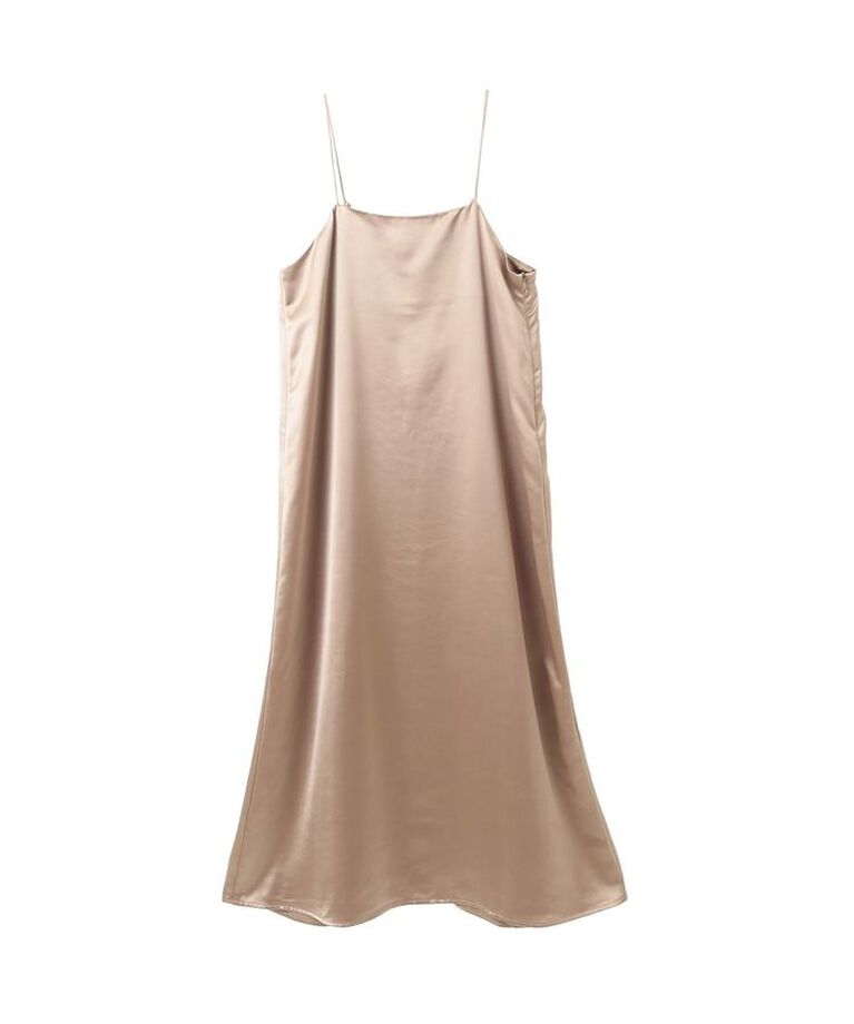 YECCA VECCA「【CLASSY.掲載】2wayサテンキャミワンピース」|ワンピース|