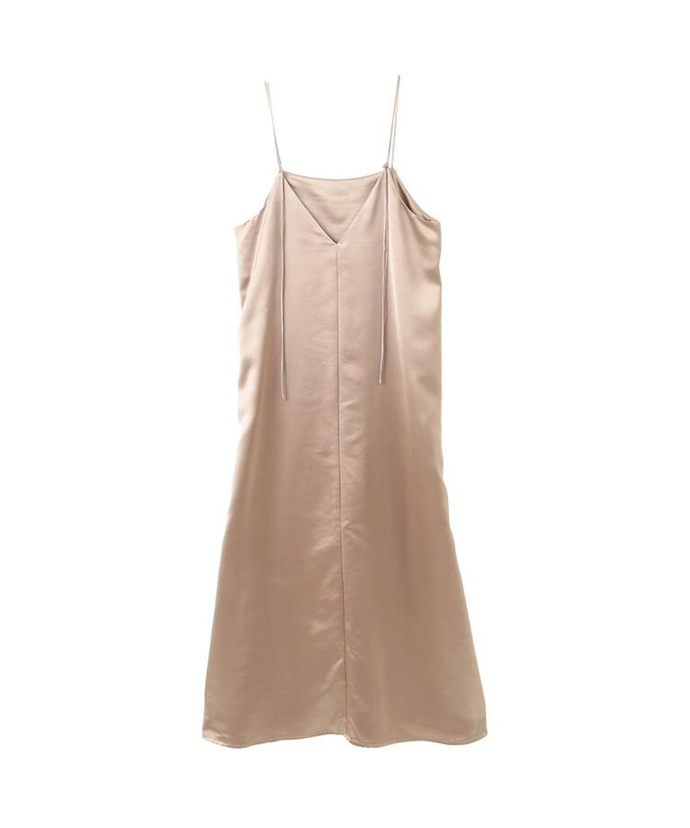 YECCA VECCA「【CLASSY.掲載】2wayサテンキャミワンピース」|ワンピース|