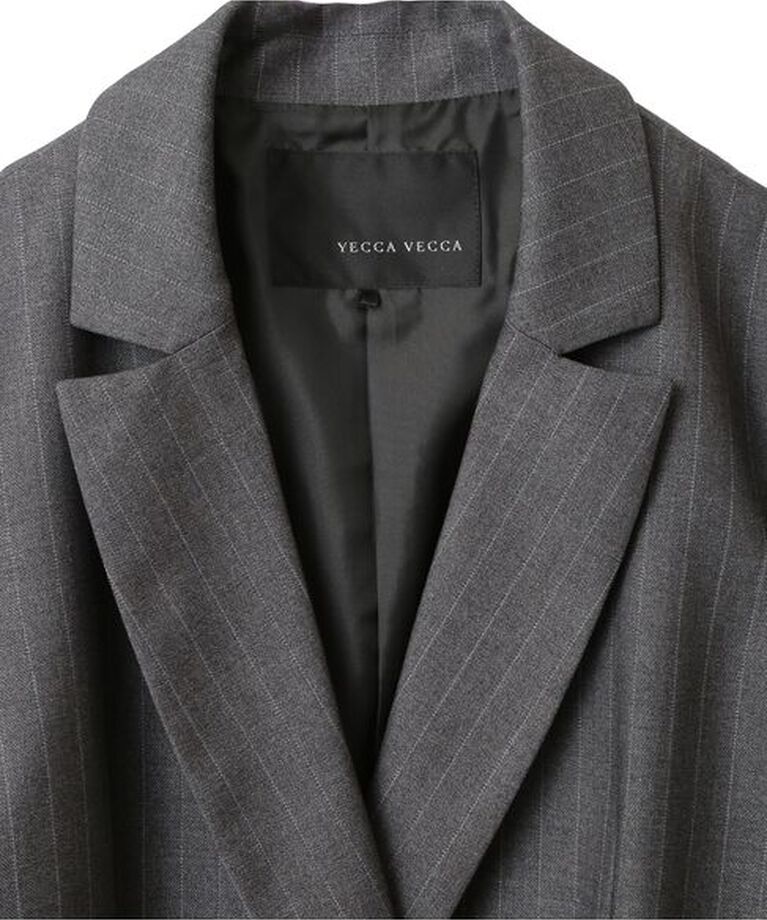 YECCA VECCA「【CLASSY.掲載】ストライプ柄金釦テーラードジャケット」|テーラードジャケット|