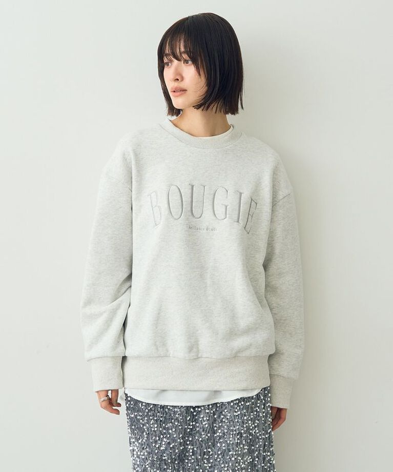 YECCA VECCA「裏起毛刺繍ロゴスウェット」|スウェット・ジャージ|Oatmeal