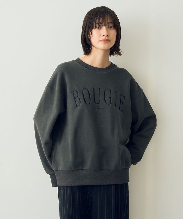 YECCA VECCA「裏起毛刺繍ロゴスウェット」|スウェット・ジャージ|Charcoal Gray