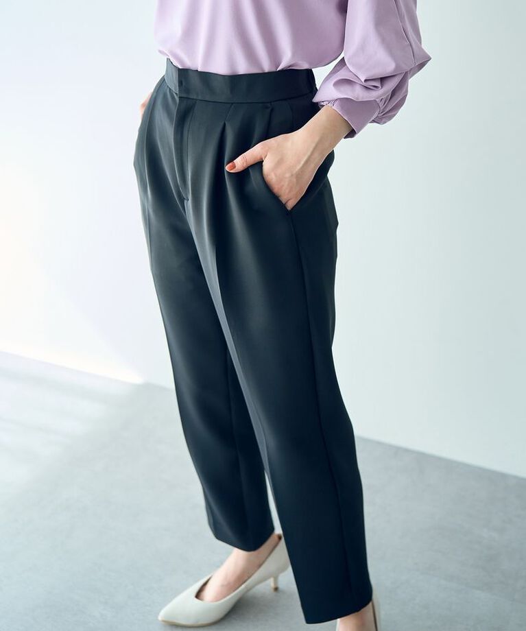 YECCA VECCA「タックテーパードパンツ」|その他|