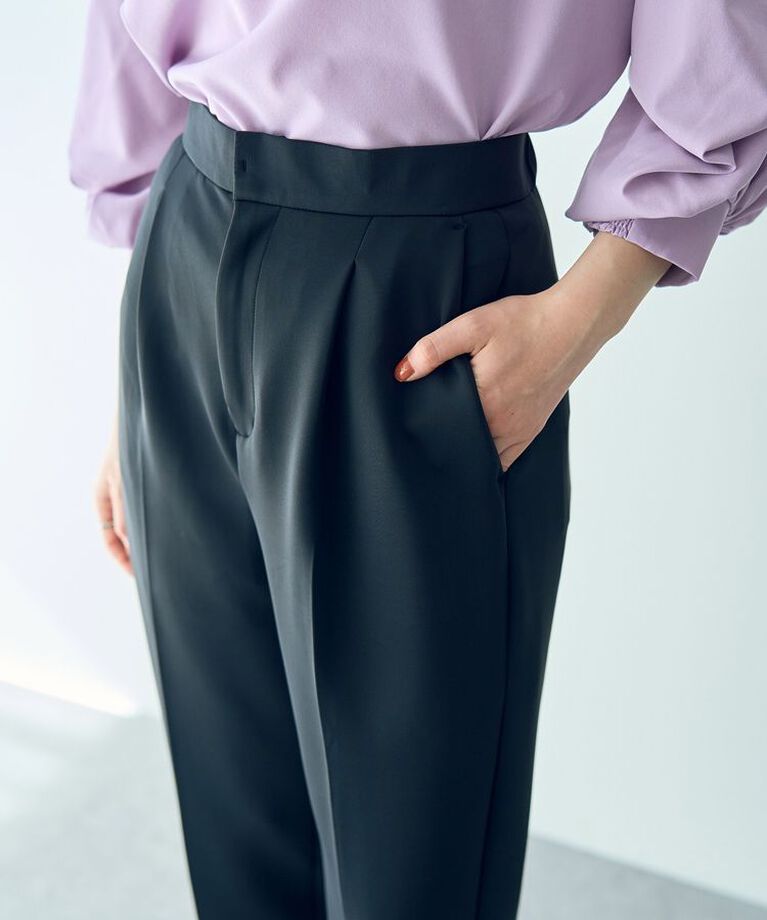 YECCA VECCA「タックテーパードパンツ」|その他|