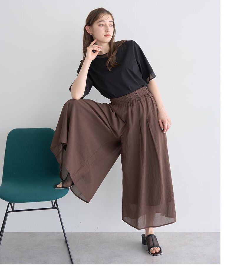 YECCA VECCA「ボリュームタックワイドパンツ」|その他|