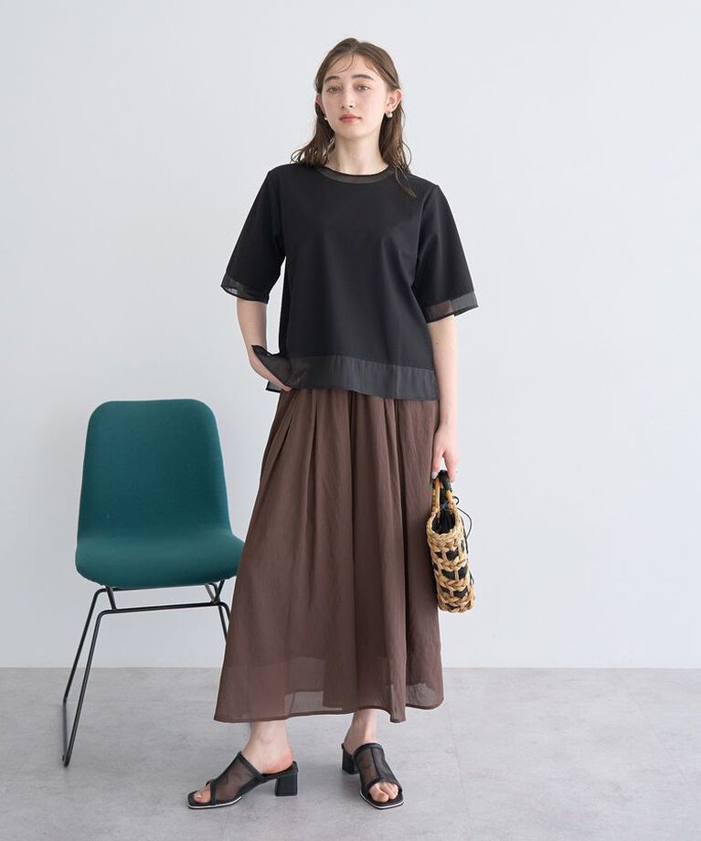 YECCA VECCA「ボリュームタックワイドパンツ」|その他|