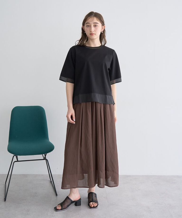 YECCA VECCA「ボリュームタックワイドパンツ」|その他|