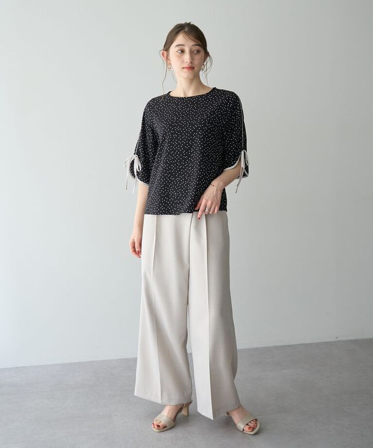 YECCA VECCA「ラペルデザインワイドパンツ」|その他|