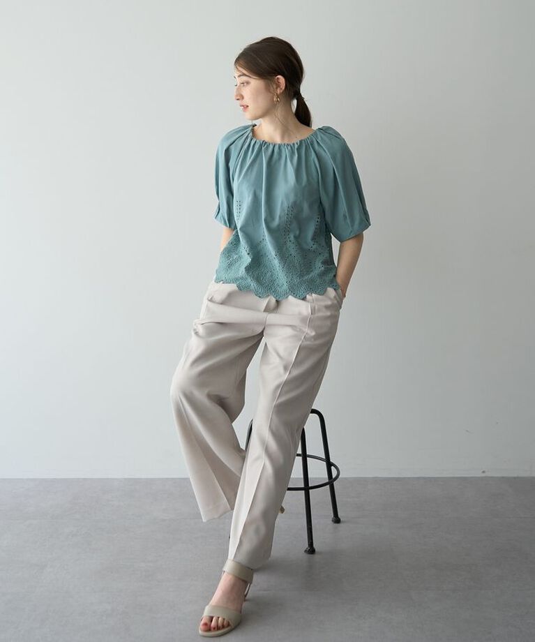 YECCA VECCA「ラペルデザインワイドパンツ」|その他|