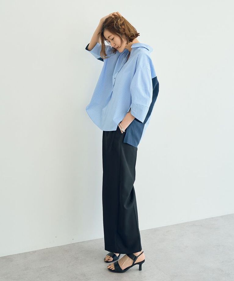 YECCA VECCA「ラペルデザインワイドパンツ」|その他|