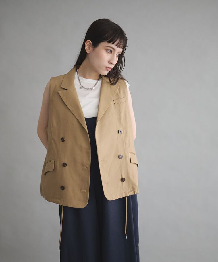 GARAGE OF GOOD CLOTHING「ドロストダブルベスト」|ベスト・ジレ|