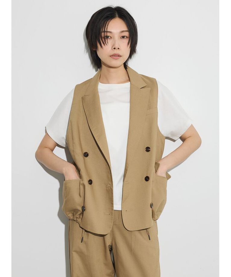 GARAGE OF GOOD CLOTHING「ドロストダブルベスト」|ベスト・ジレ|