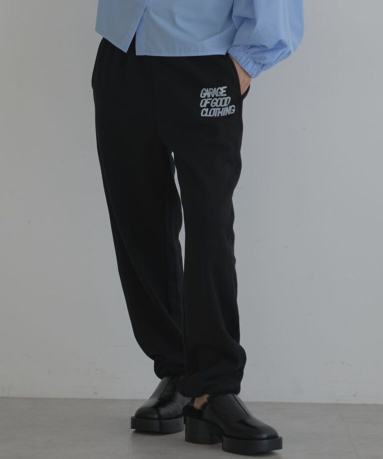 GARAGE OF GOOD CLOTHING「【ONKUL掲載】ワンポイントロゴスウェットパンツ/24AW」|その他|Black