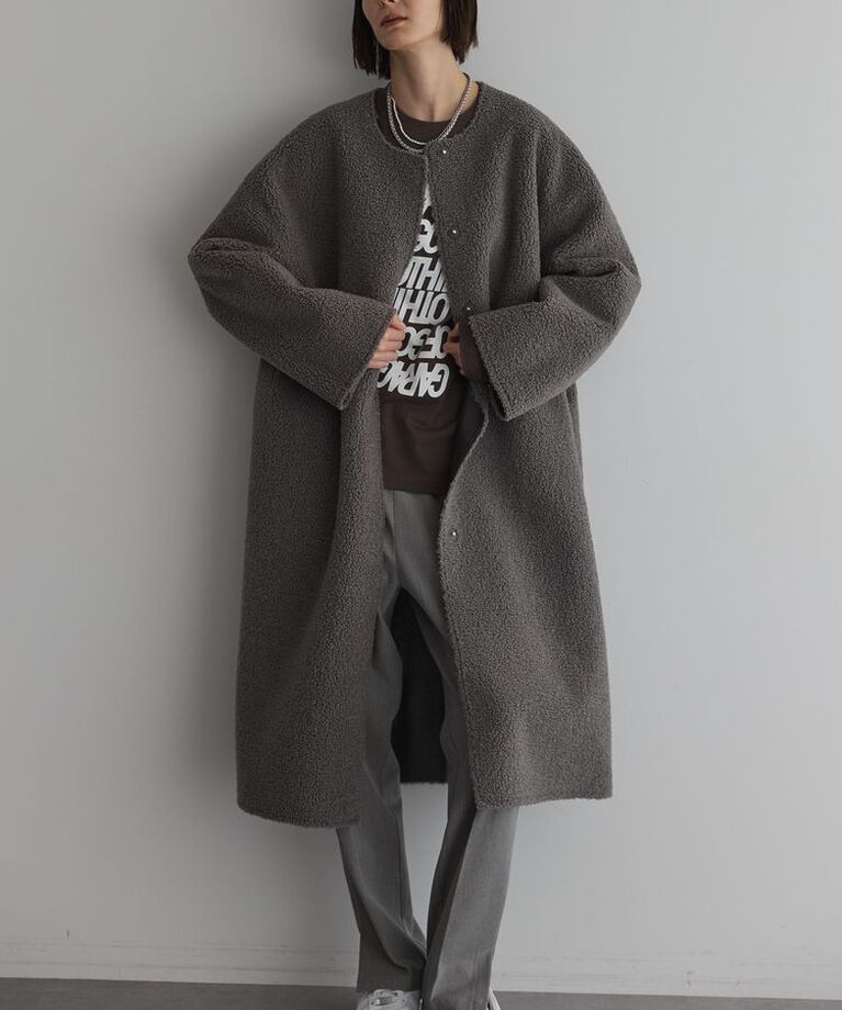 GARAGE OF GOOD CLOTHING「GOGC ダブルロゴロングTシャツ　Charcoal」|Tシャツ・カットソー|