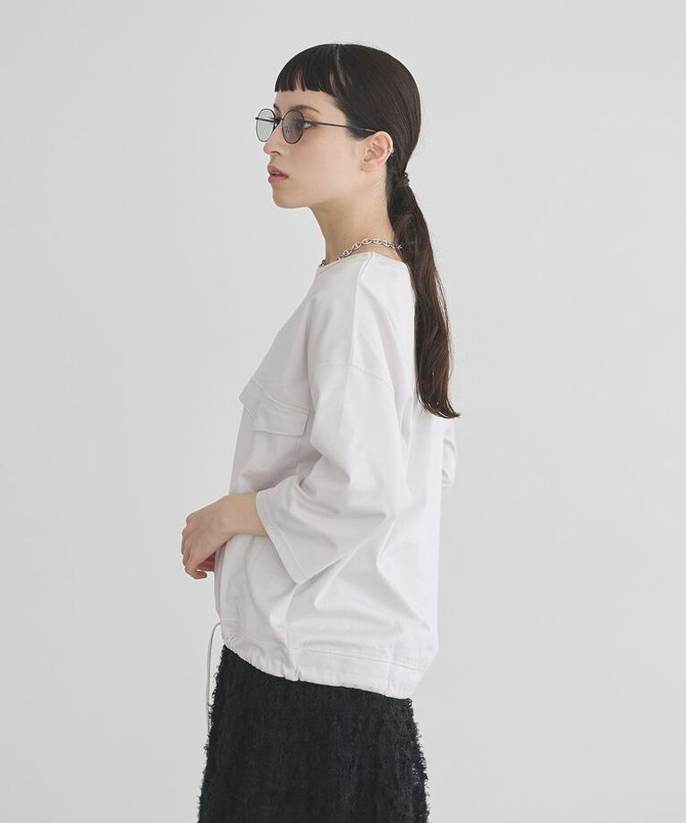 GARAGE OF GOOD CLOTHING「【日本製】七分袖裾ドロストプルオーバー」|Tシャツ・カットソー|