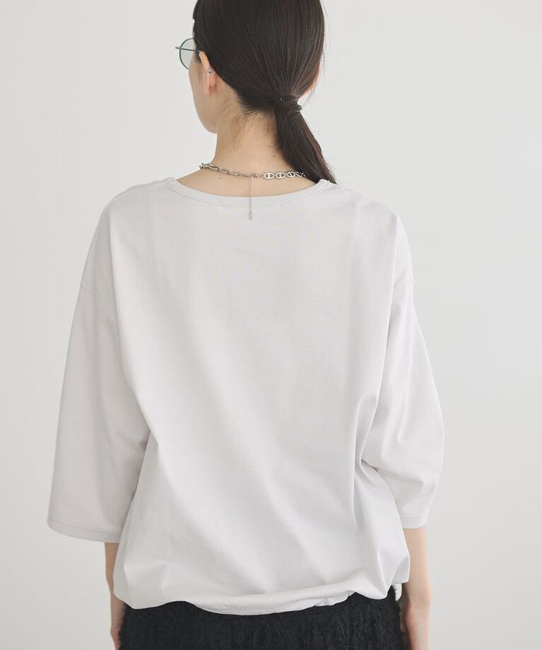 GARAGE OF GOOD CLOTHING「【日本製】七分袖裾ドロストプルオーバー」|Tシャツ・カットソー|