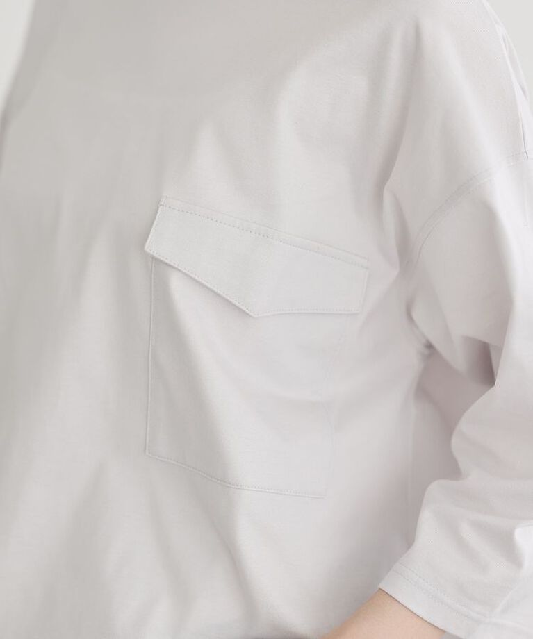 GARAGE OF GOOD CLOTHING「【日本製】七分袖裾ドロストプルオーバー」|Tシャツ・カットソー|