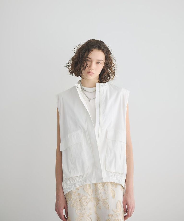 GARAGE OF GOOD CLOTHING「綿ナイロンミリタリーベスト」|ベスト・ジレ|Off White