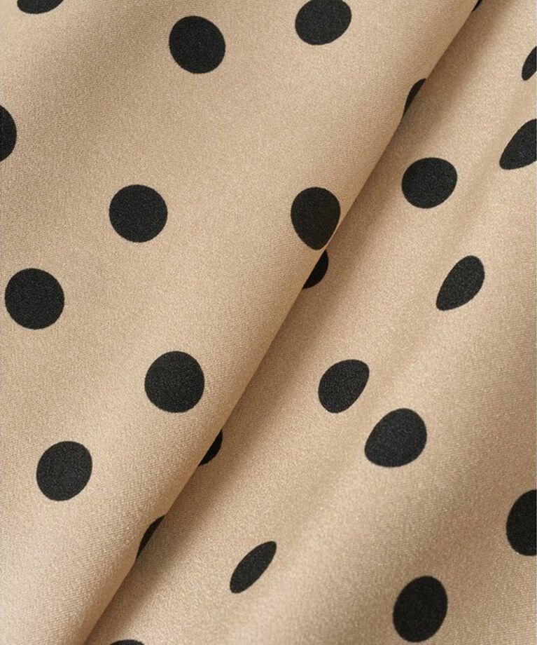 LOULOU WILLOUGHBY「【LOULOU WILLOUGHBY】サテンドットノースリーブワンピース」|ワンピース|