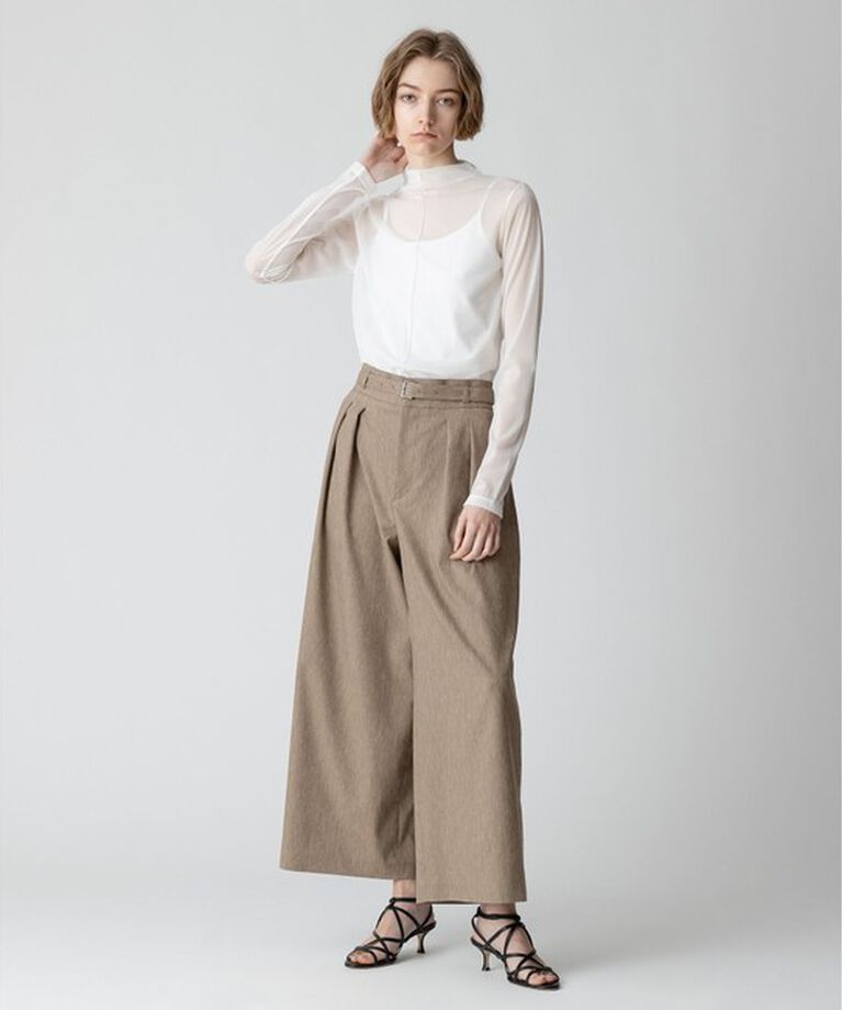 allureville「【セットアップ対応可能】リネンツイルアンクルタックパンツ」|その他|