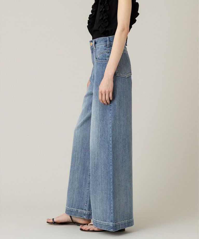 LOULOU WILLOUGHBY「【LOULOU WILLOUGHBY】デニムバギーパンツ」|デニム|