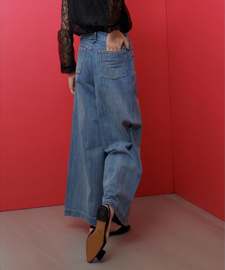 LOULOU WILLOUGHBY「【LOULOU WILLOUGHBY】デニムバギーパンツ」|デニム|