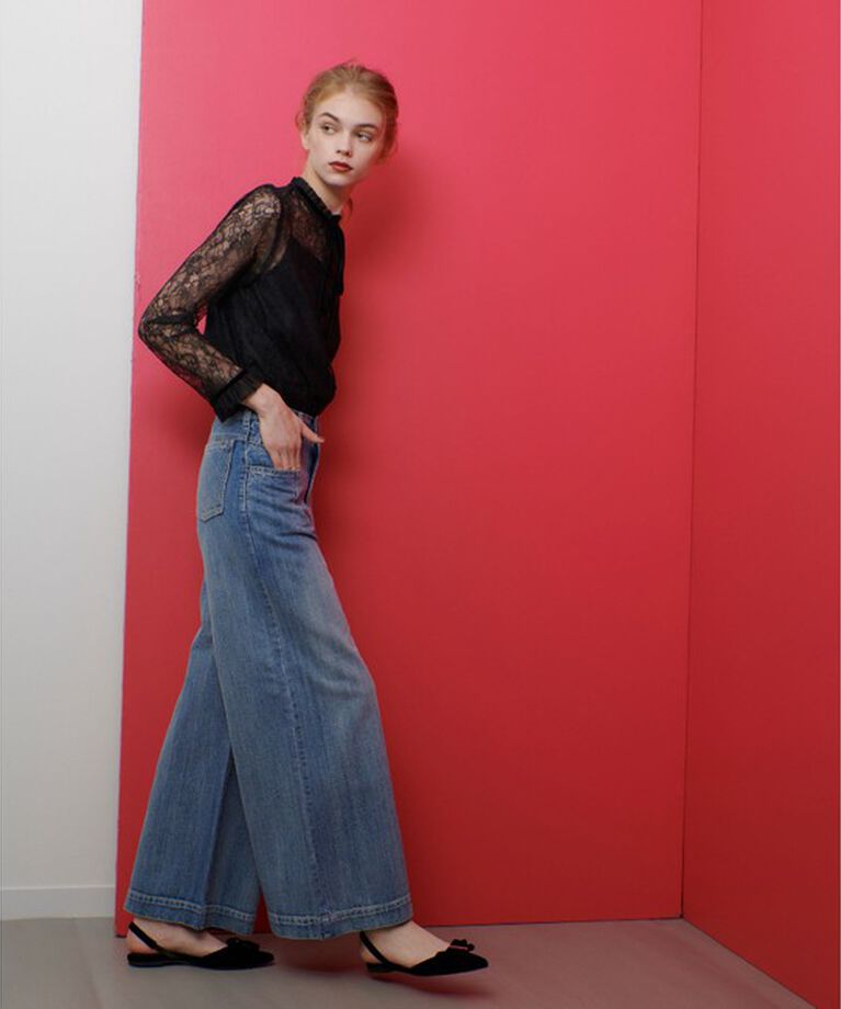 LOULOU WILLOUGHBY「【LOULOU WILLOUGHBY】デニムバギーパンツ」|デニム|