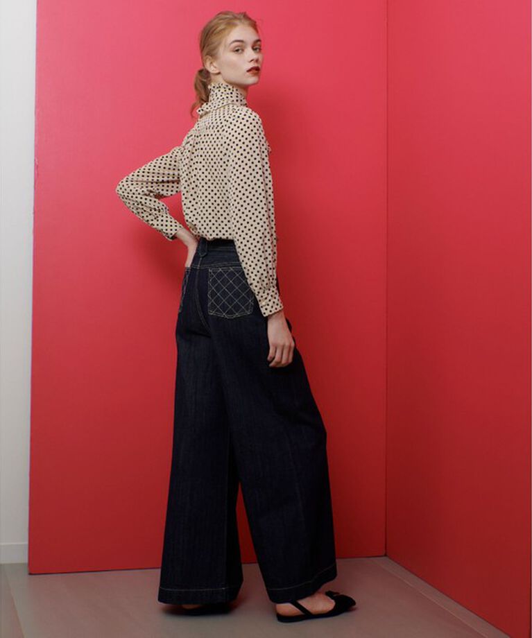 LOULOU WILLOUGHBY「【LOULOU WILLOUGHBY】デニムバギーパンツ」|デニム|