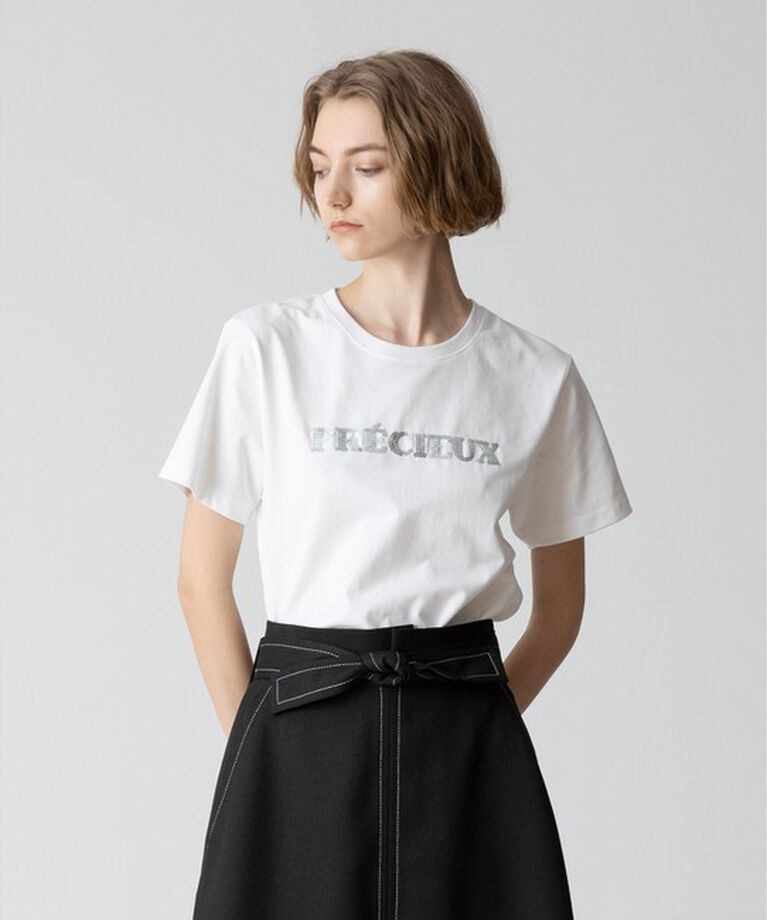 allureville「スパンコールロゴTEE」|Tシャツ・カットソー|