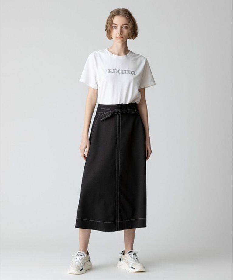 allureville「スパンコールロゴTEE」|Tシャツ・カットソー|