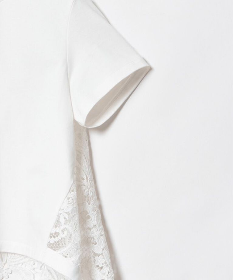LOULOU WILLOUGHBY「【LOULOU WILLOUGHBY】レースドッキングプルオーバー」|Tシャツ・カットソー|