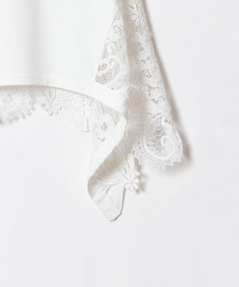 LOULOU WILLOUGHBY「【LOULOU WILLOUGHBY】レースドッキングプルオーバー」|Tシャツ・カットソー|