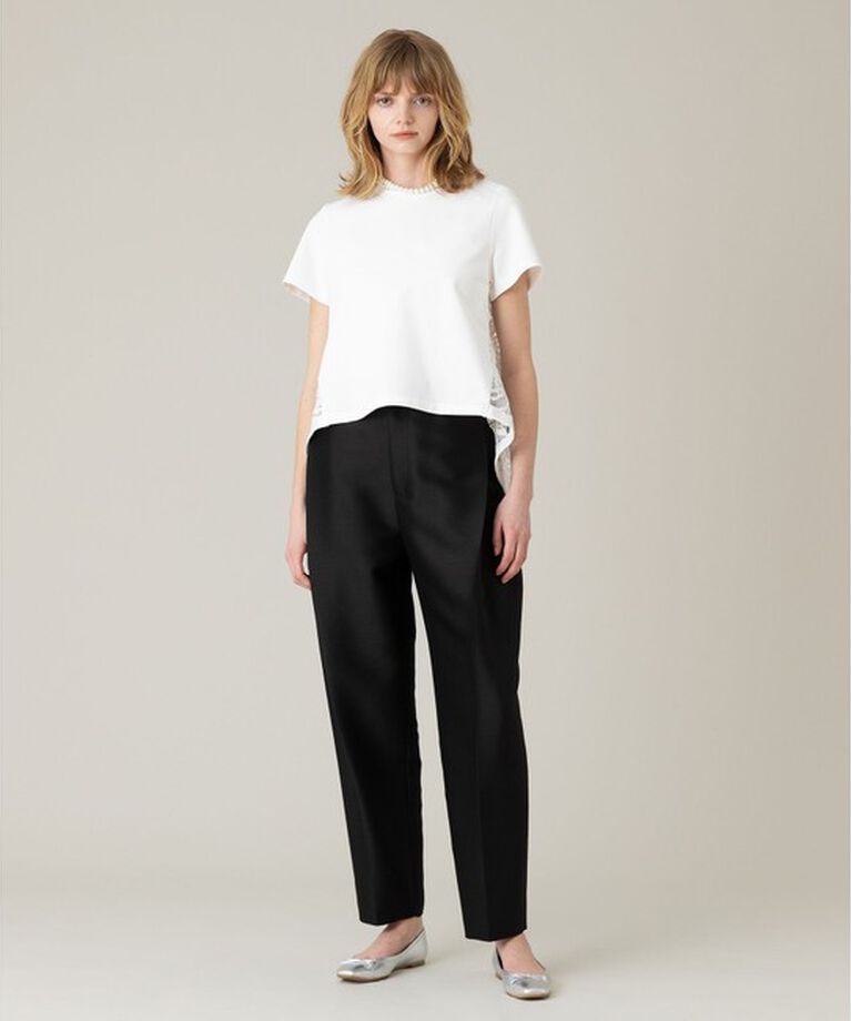 LOULOU WILLOUGHBY「【LOULOU WILLOUGHBY】レースドッキングプルオーバー」|Tシャツ・カットソー|