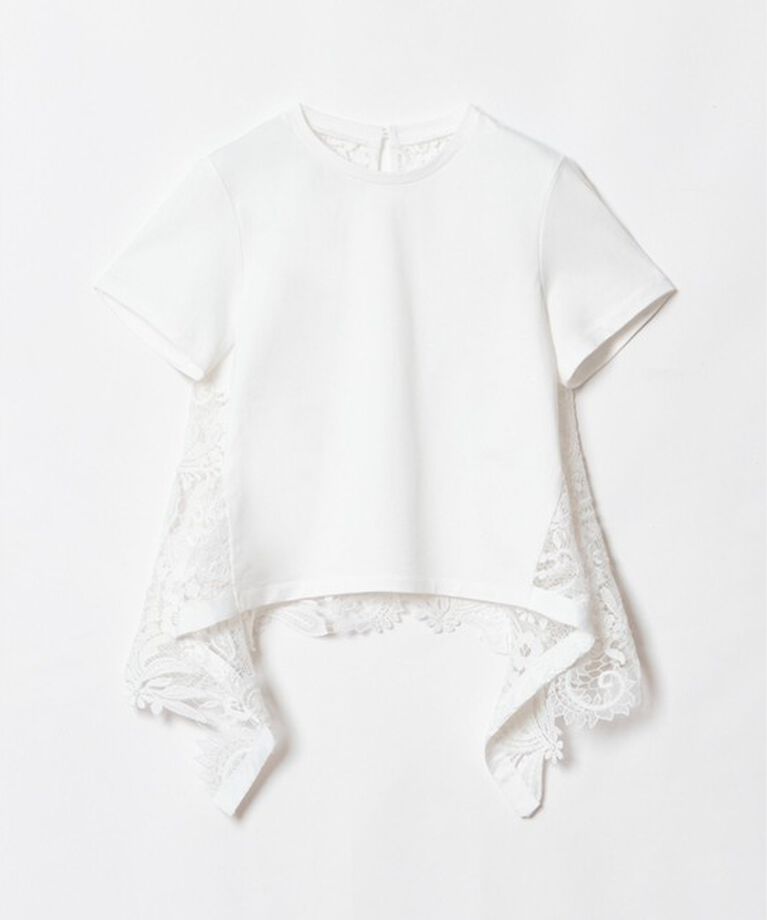 LOULOU WILLOUGHBY「【LOULOU WILLOUGHBY】レースドッキングプルオーバー」|Tシャツ・カットソー|