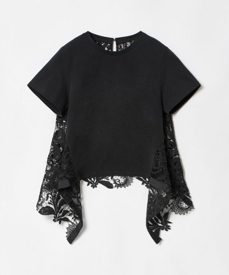 LOULOU WILLOUGHBY「【LOULOU WILLOUGHBY】レースドッキングプルオーバー」|Tシャツ・カットソー|
