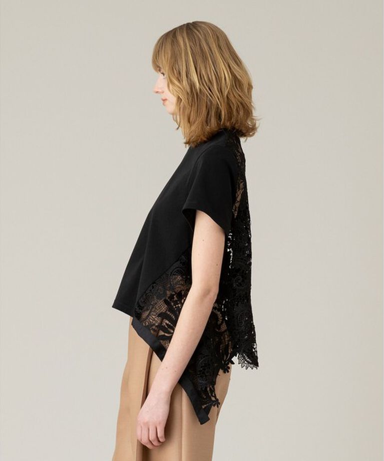 LOULOU WILLOUGHBY「【LOULOU WILLOUGHBY】レースドッキングプルオーバー」|Tシャツ・カットソー|