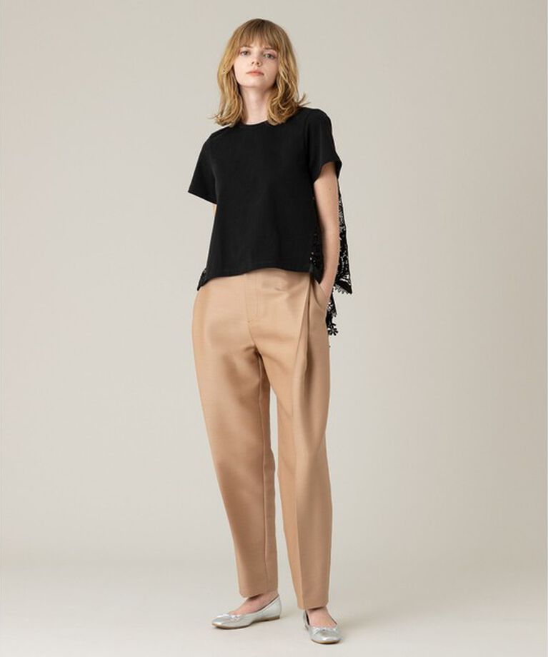 LOULOU WILLOUGHBY「【LOULOU WILLOUGHBY】レースドッキングプルオーバー」|Tシャツ・カットソー|