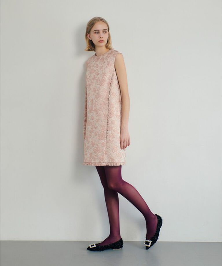 LOULOU WILLOUGHBY「【LOULOU WILLOUGHBY】ラメジャガードノースリワンピース」|ワンピース|