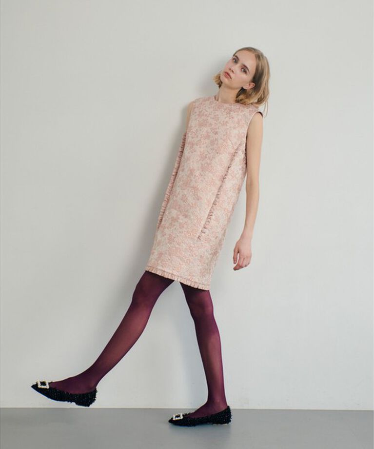 LOULOU WILLOUGHBY「【LOULOU WILLOUGHBY】ラメジャガードノースリワンピース」|ワンピース|