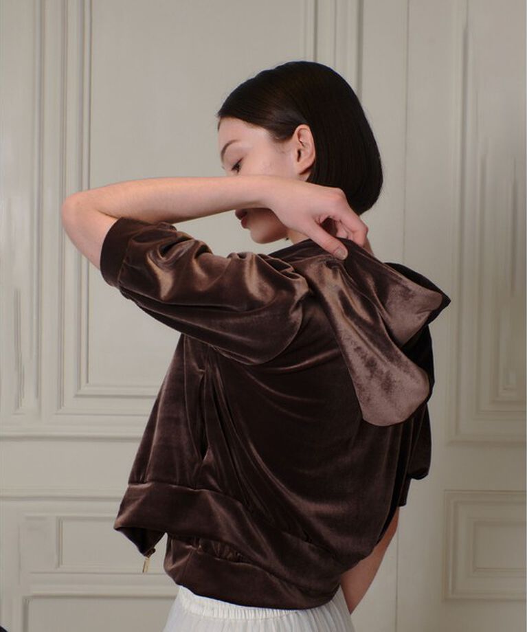 LOULOU WILLOUGHBY「【LOULOU WILLOUGHBY】ベロアプチフーディー」|パーカー|